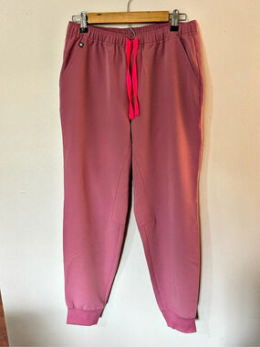 FIGS Tansen Jogger Scrub Pants Pink Small NWOT
